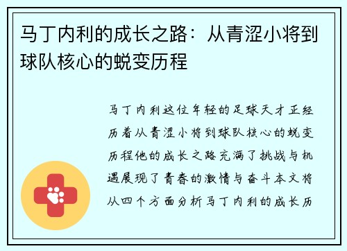 马丁内利的成长之路：从青涩小将到球队核心的蜕变历程